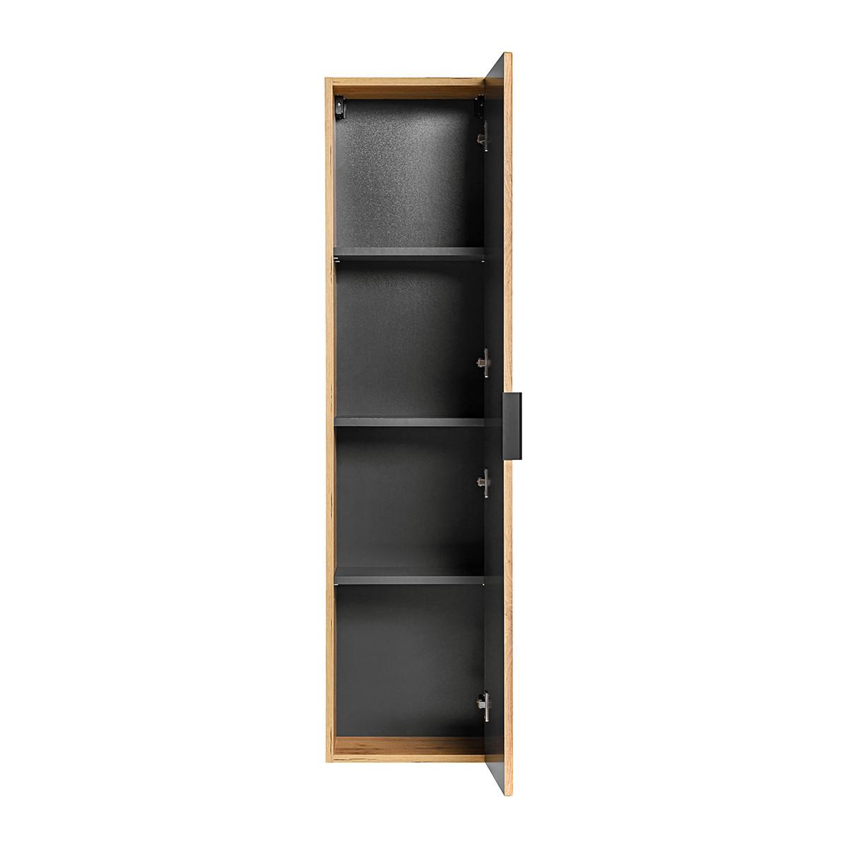 HÄNGESÄULE Adriel Holz in Eichenoptik - Braun, Holzwerkstoff (35/140/25cm) - Petits-meubles