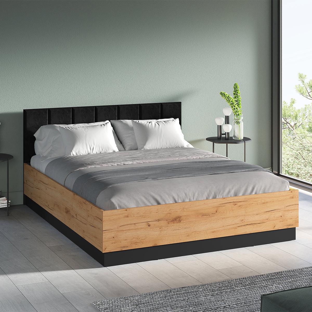 BOXBETT 160/200 Solal Holz - Braun, Holzwerkstoff (160/200cm) - Petits-meubles