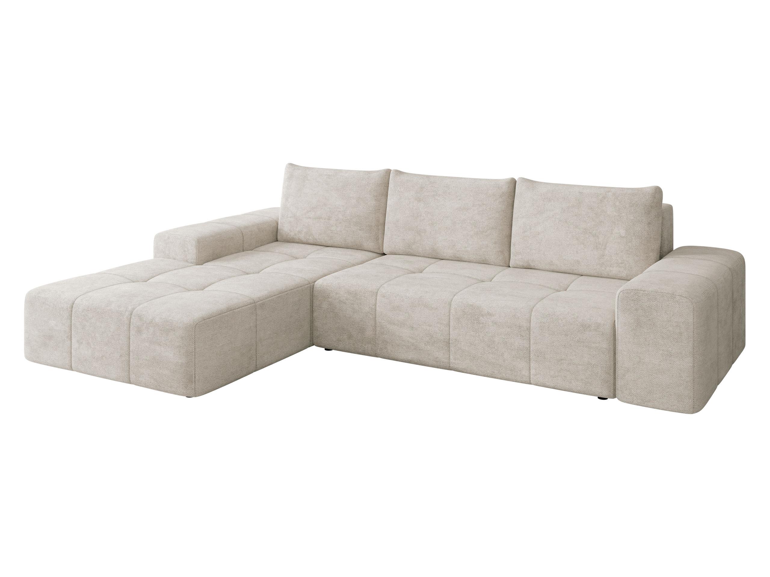 ECKSCHLAFSOFA Tonseo L, Seite: Links - Schwarz/Sahara, Holz/Kunststoff (275/173cm) - MIRJAN24