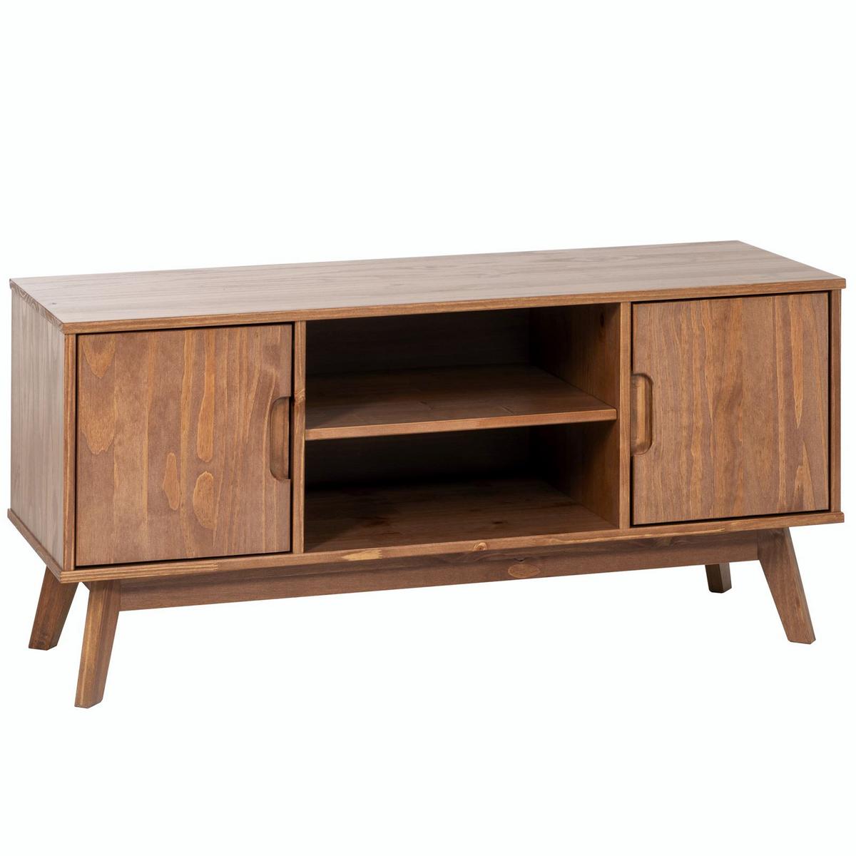 LOWBOARD TIVOLI dunkelbraun - Dunkelbraun, Holz (114/54/39cm) - IDIMEX