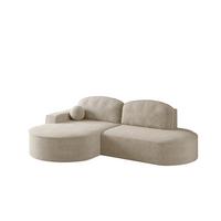 ECKSOFA Girona Mit Schlaffunktion - Beige, Holzwerkstoff/Textil (278/179cm) - Fun Möbel