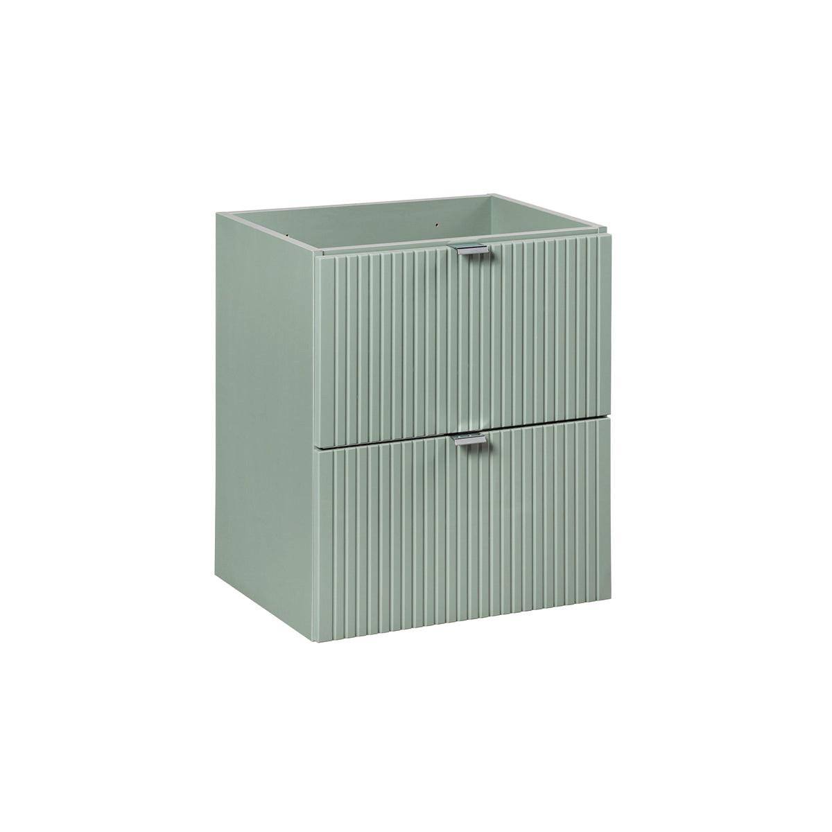 WASCHTISCHUNTERSCHRANK 50cm Jade Grün - Grün, Holzwerkstoff (50/57/40cm) - Petits-meubles