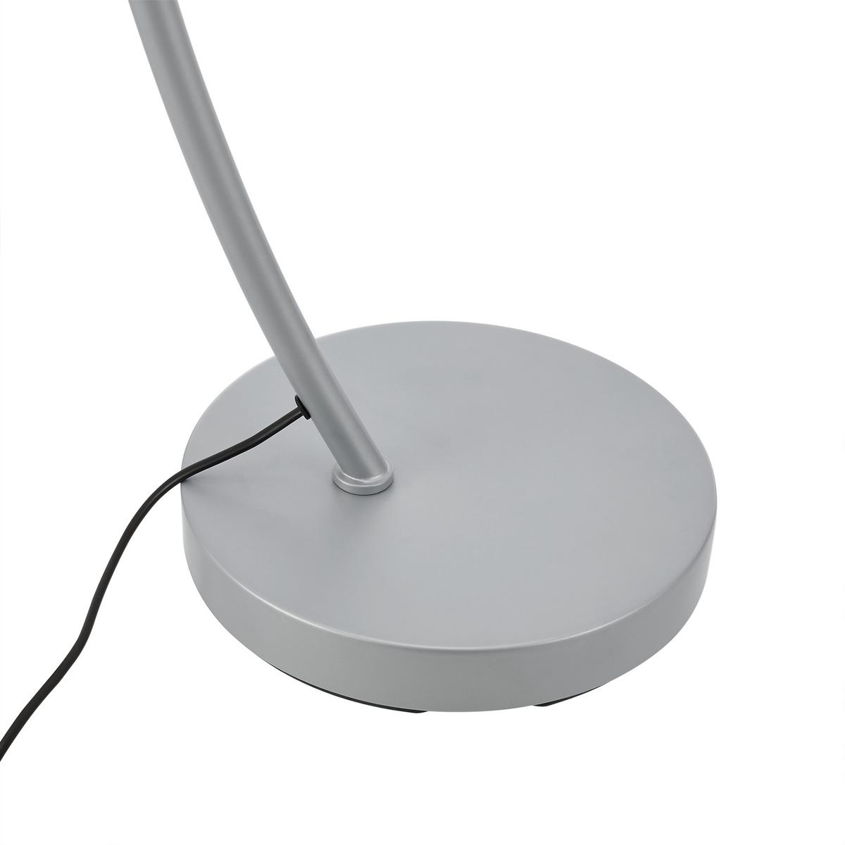 STEHLEUCHTE Stafford - Grau, Metall (35/75/159cm) - lux.pro