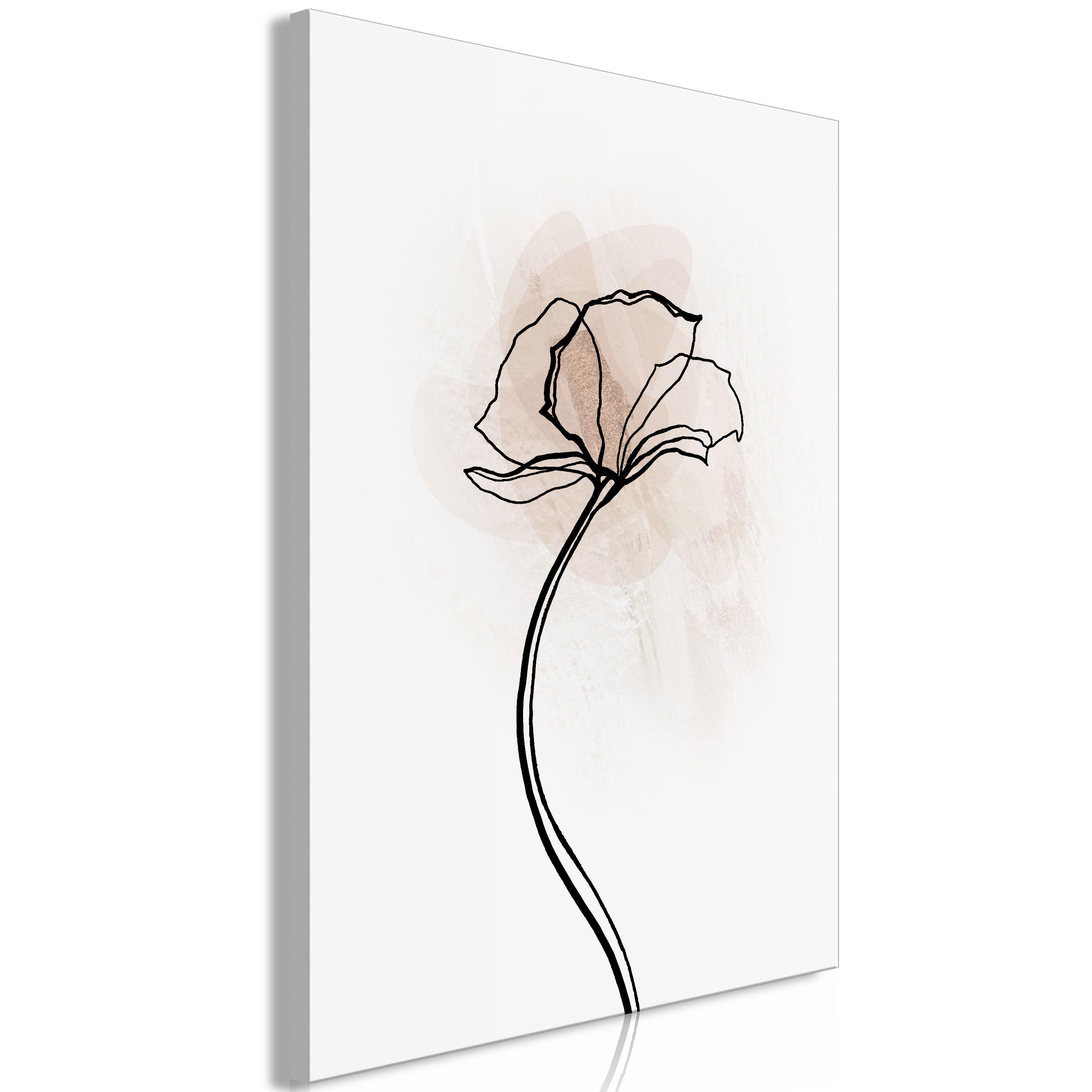 KUNSTDRUCK Grau 40/60 cm - Schwarz/Grau, Textil (40/60cm) - KUNSTLOFT