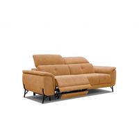 SOFA AVENA 3-Sitzer mit 1 Relaxfunktion, orange - Orange, Holzwerkstoff/Textil (204/80/108cm) - Wozimo