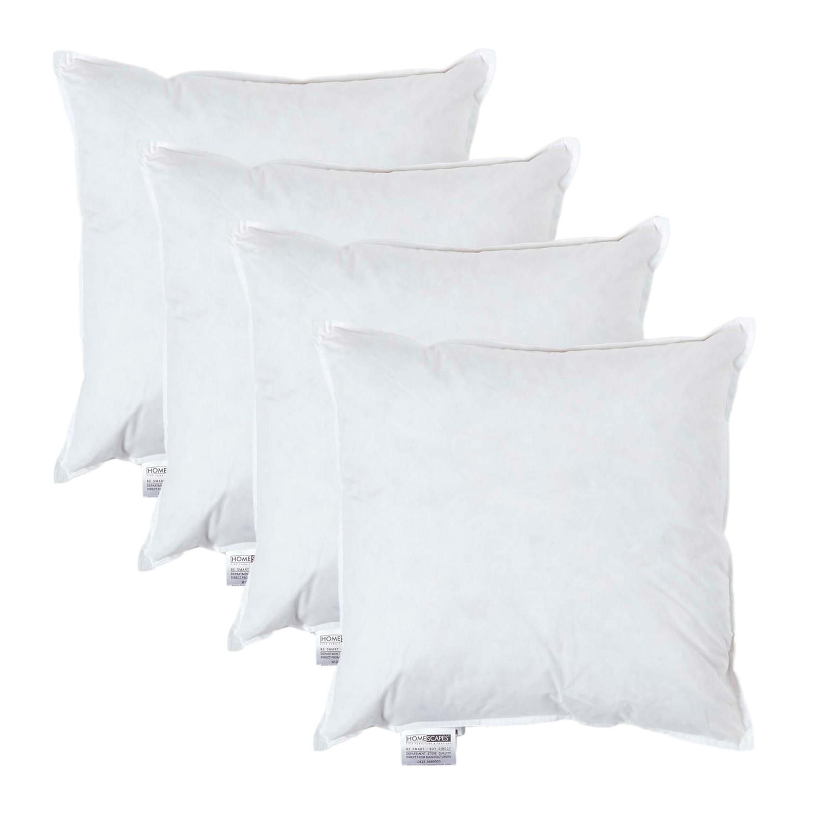 FÜLLKISSEN 4er-Set, Federkissen 45/45 cm - Weiß, Textil (45/45cm) - Homescapes