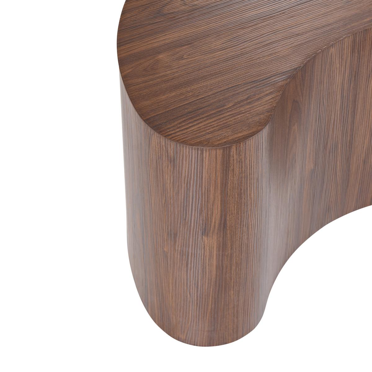 BEISTELLTISCH Dunkelbraun Bilpa - Dunkelbraun, Holzwerkstoff (57/35/33cm) - Beliani