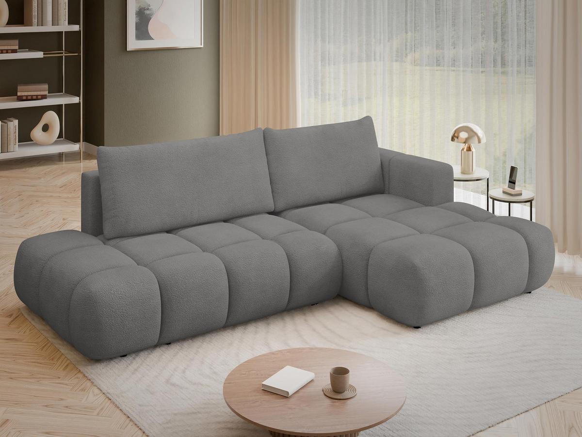 ECKSOFA Soffi, Seite: Rechts - Greige/Schwarz, Holz/Kunststoff (283/166cm) - MIRJAN24