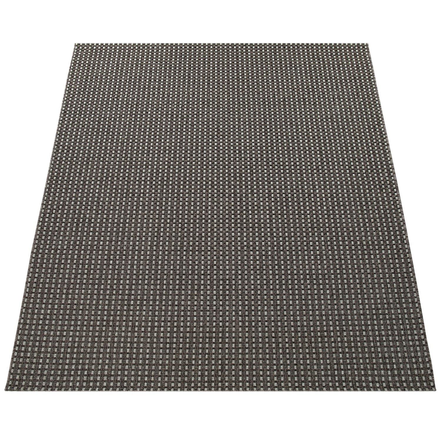FLACHWEBTEPPICH, in Korbgeflecht-Optik, Anthrazit, 120 x 170 cm - Anthrazit, Textil (170/120cm) - KADIMA DESIGN