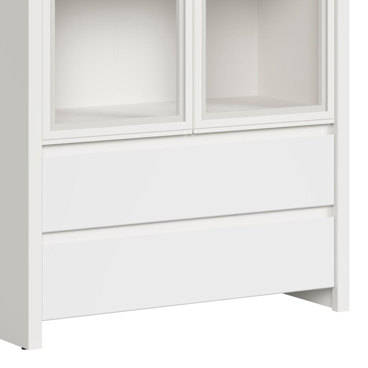 GESCHIRRSCHRANK Soren Weiß matt - Weiß, Holzwerkstoff (90/200.5/40.5cm) - Petits-meubles