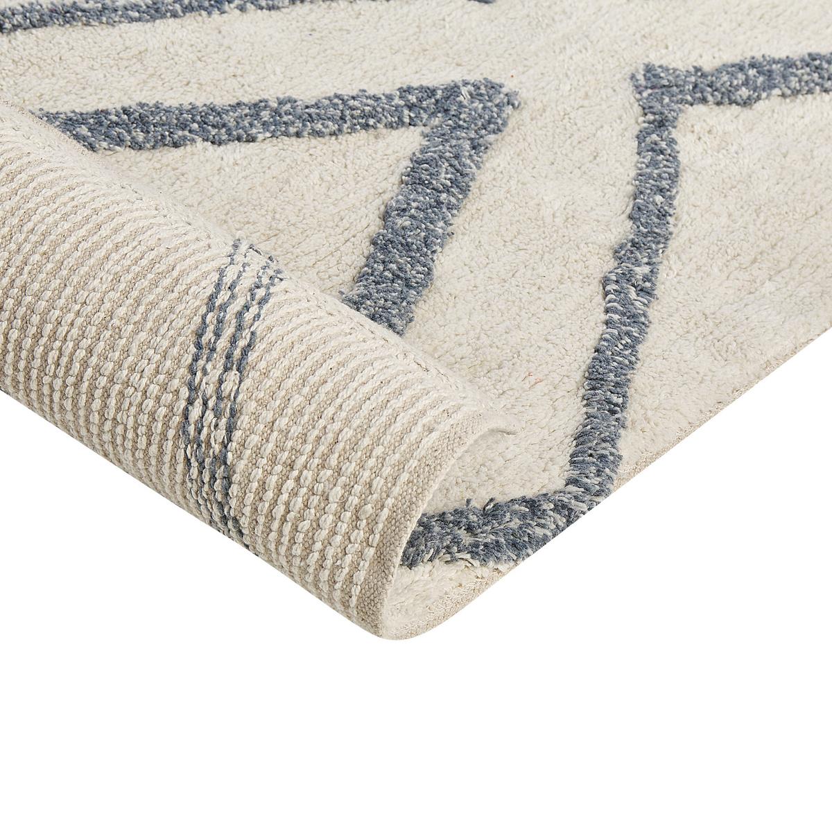 SHAGGY-TEPPICH Menderes 230/160 cm - Weiß, Textil (160/230cm) - Beliani