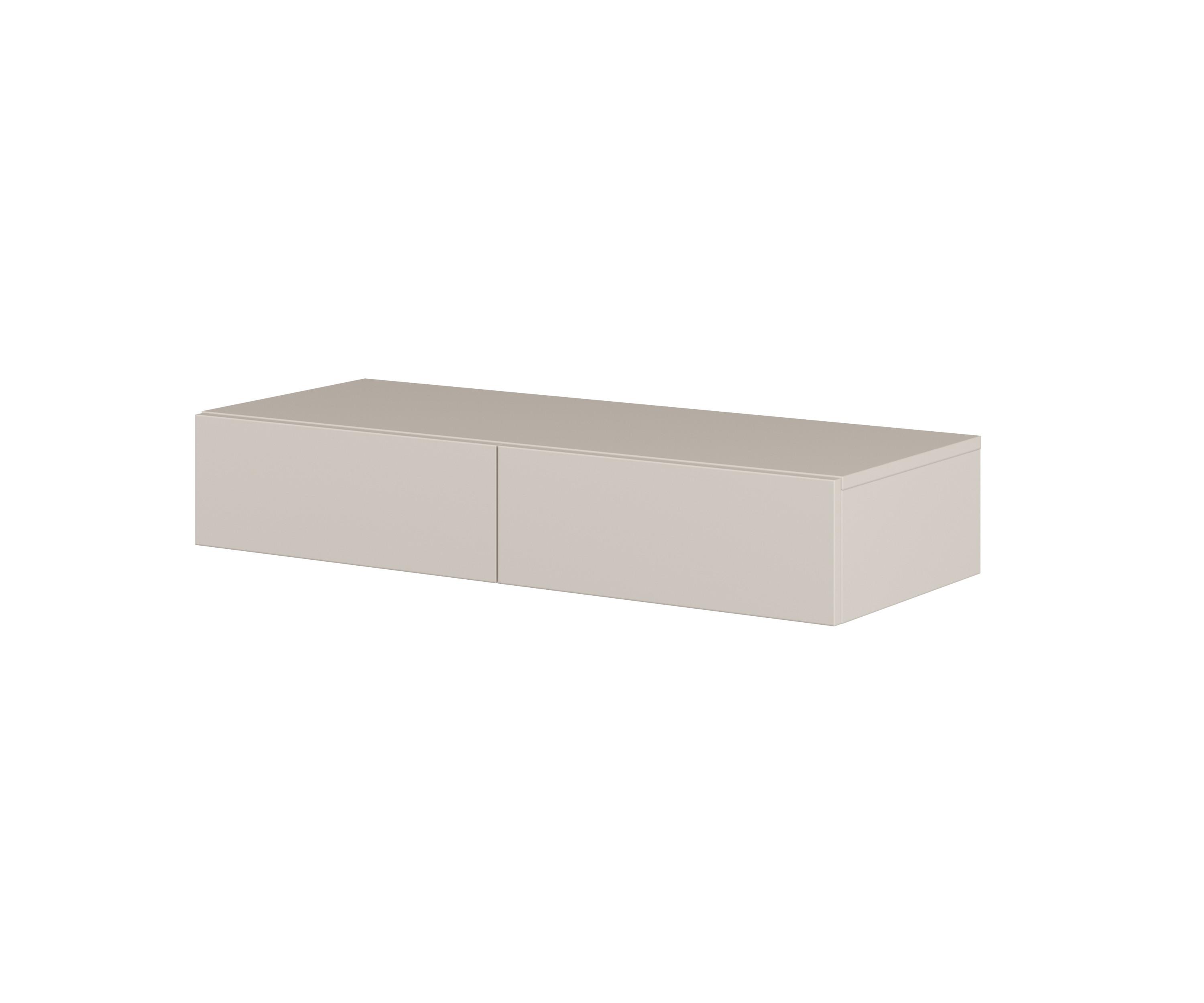 KONSOLENTISCH JUKARIS 90/16/35 cm Hängender Kosmetiktisch mit Schubladen, Kaschmir - Kaschmir, Holzwerkstoff (35/90/16cm) - MASSENO