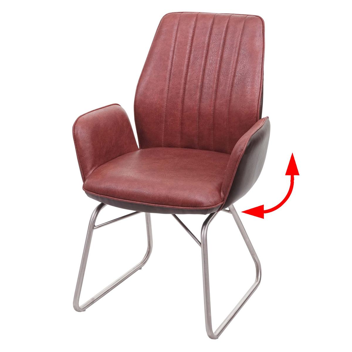 ESSZIMMERSTUHL Rotbraun - Rotbraun/Braun, Textil (62/90/56cm) - MCW