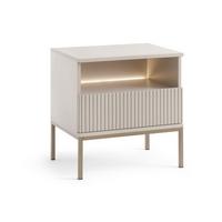 NACHTSCHRANK Kaschmir 54 cm Deo - Kaschmir/Champagner, Naturmaterialien/Metall (54/56/39cm) - Graingold