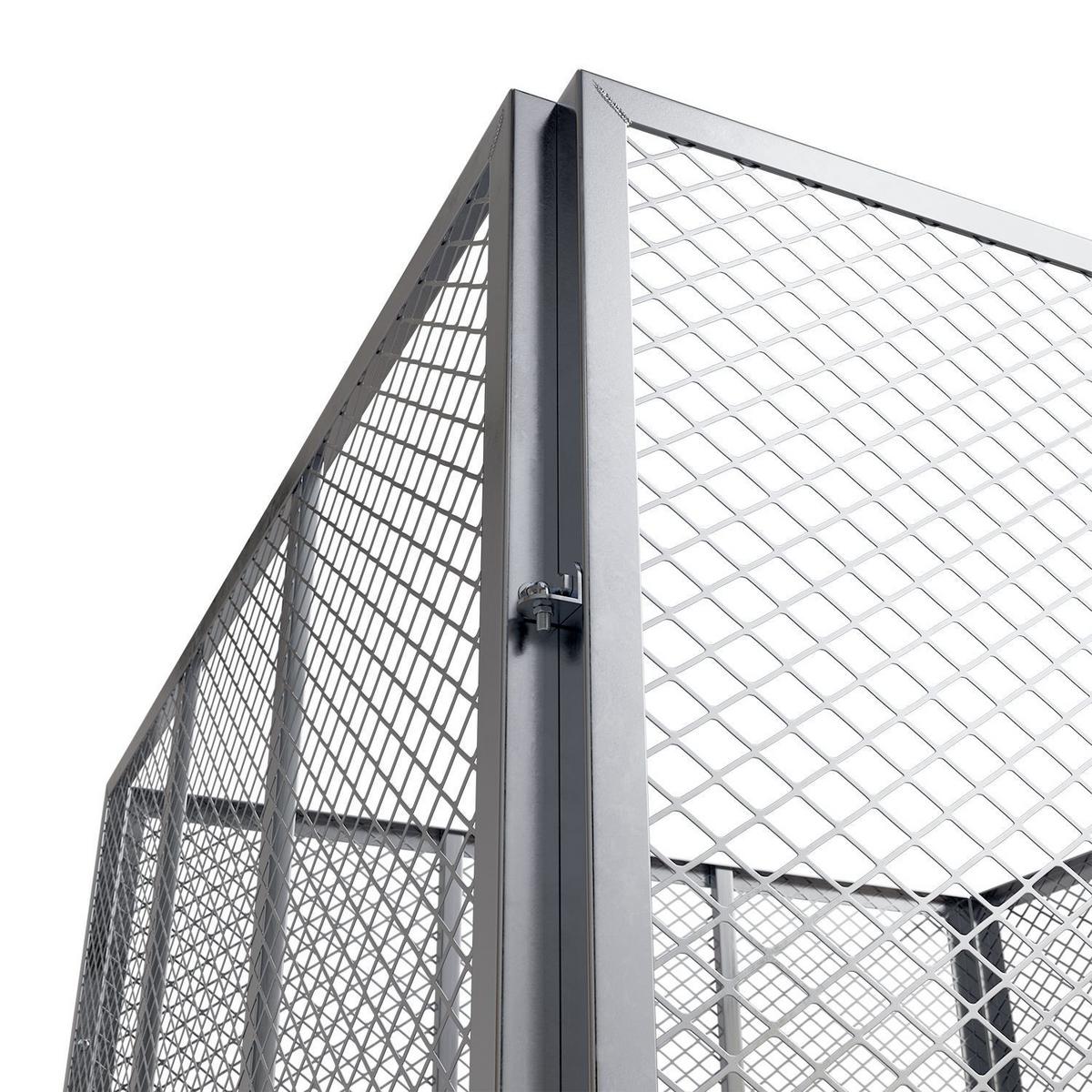 KOMPOSTER Metall silber 800L - Silberfarben, Metall (100/80/100cm) - Juskys