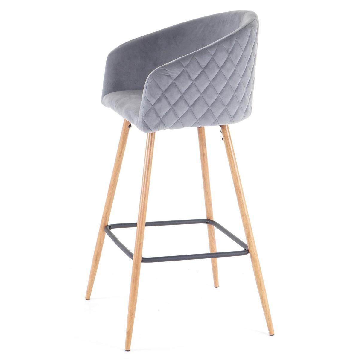 BARHOCKER Grau 2er-Set - Grau, Textil (53/100/50cm) - MCW