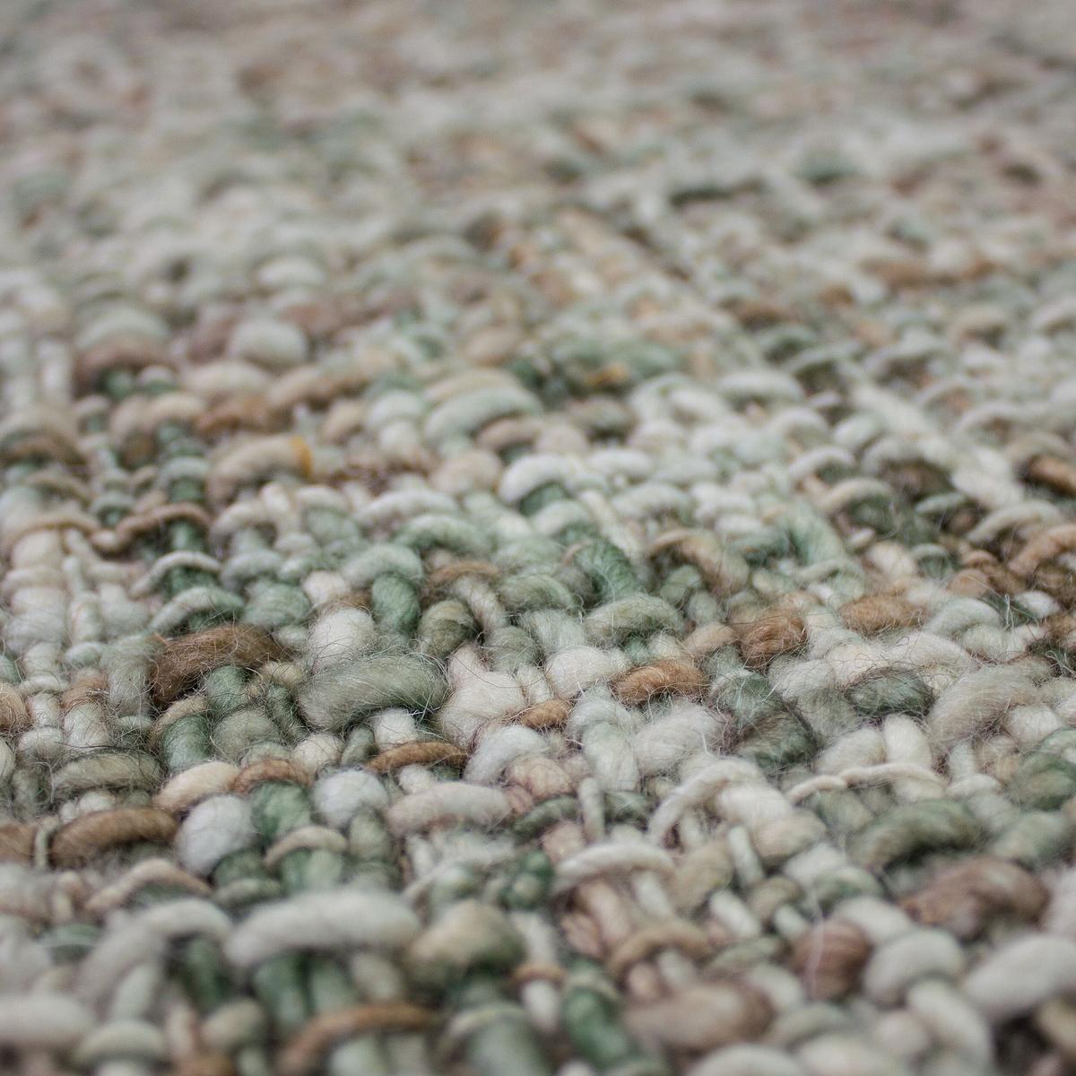 TEPPICH aus Wolle OTLEY in Grün, einfarbig, 200 x 290 cm - Grün, Textil (290/200cm) - KADIMA DESIGN