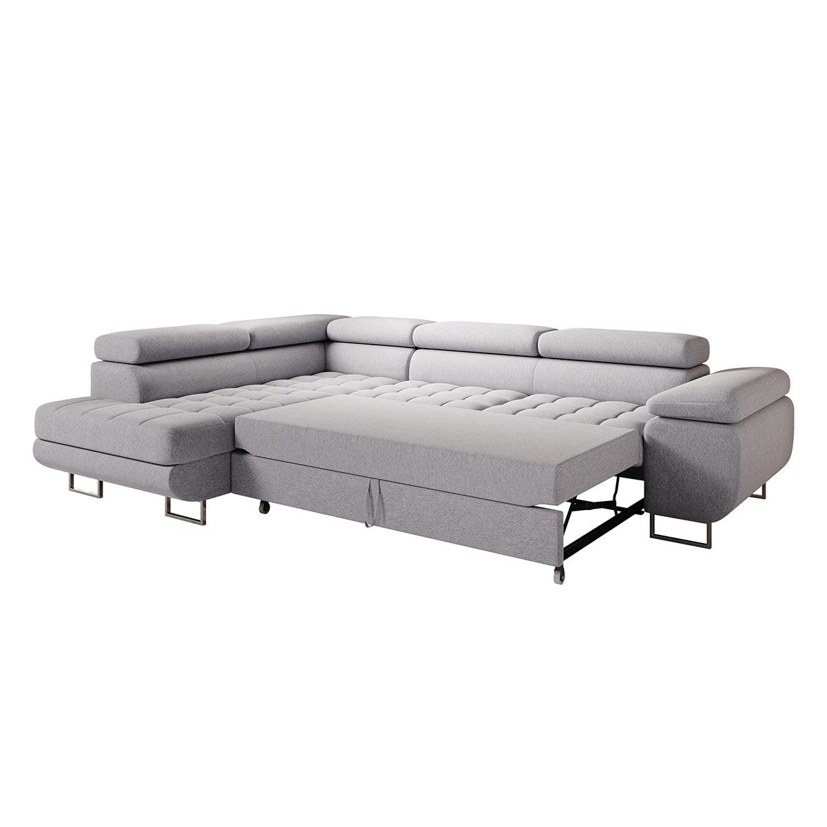 ECKSOFA Eden 4 Sitzplätze Taupe - Taupe, Holzwerkstoff (271/201cm) - Petits-meubles