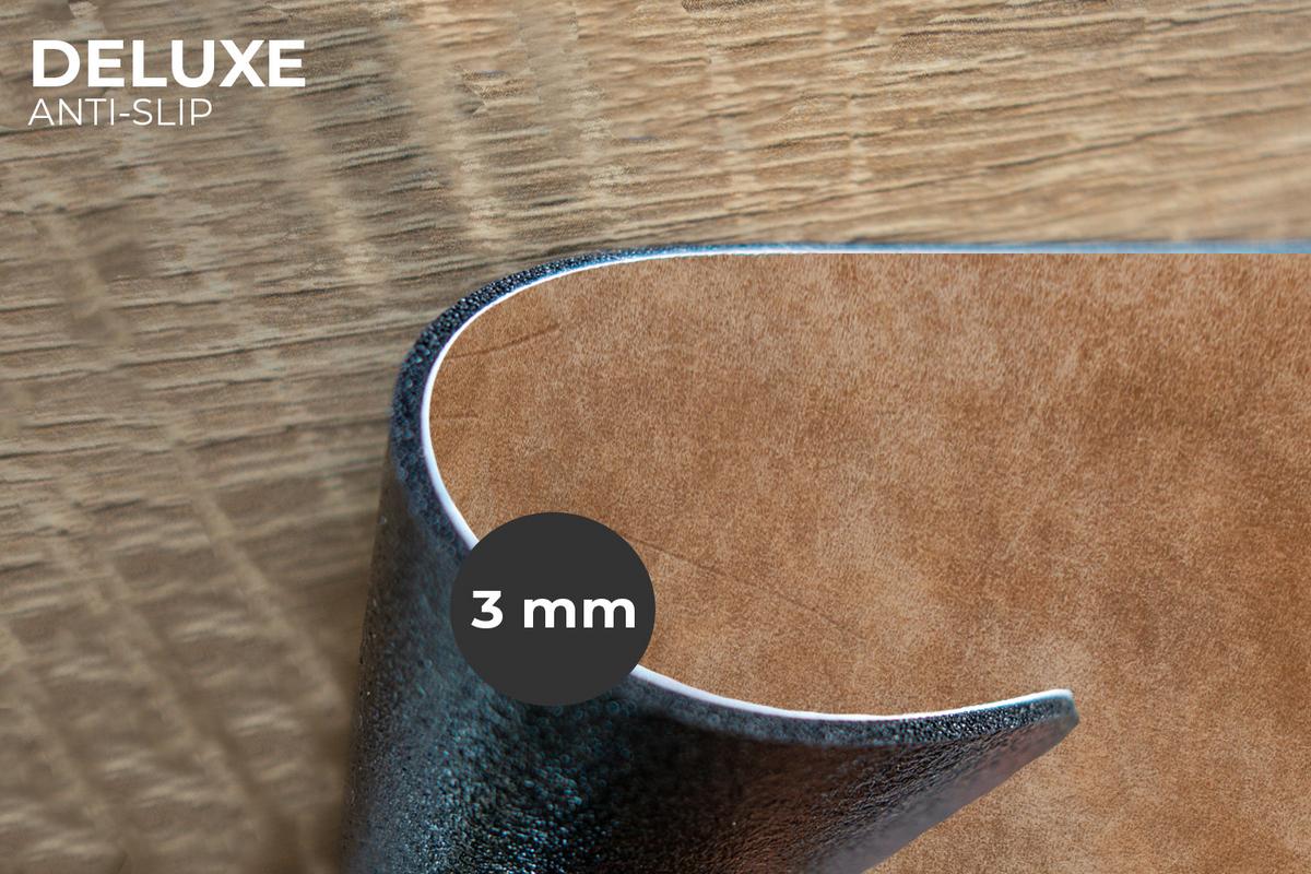 PLATZSETS 6er-Set Leder - Strukturiert - Lederoptik - Braun Tisch Untersetzer-Set 45x30 cm - Cognac, Kunststoff (0.3/45/30cm) - MuchoWow
