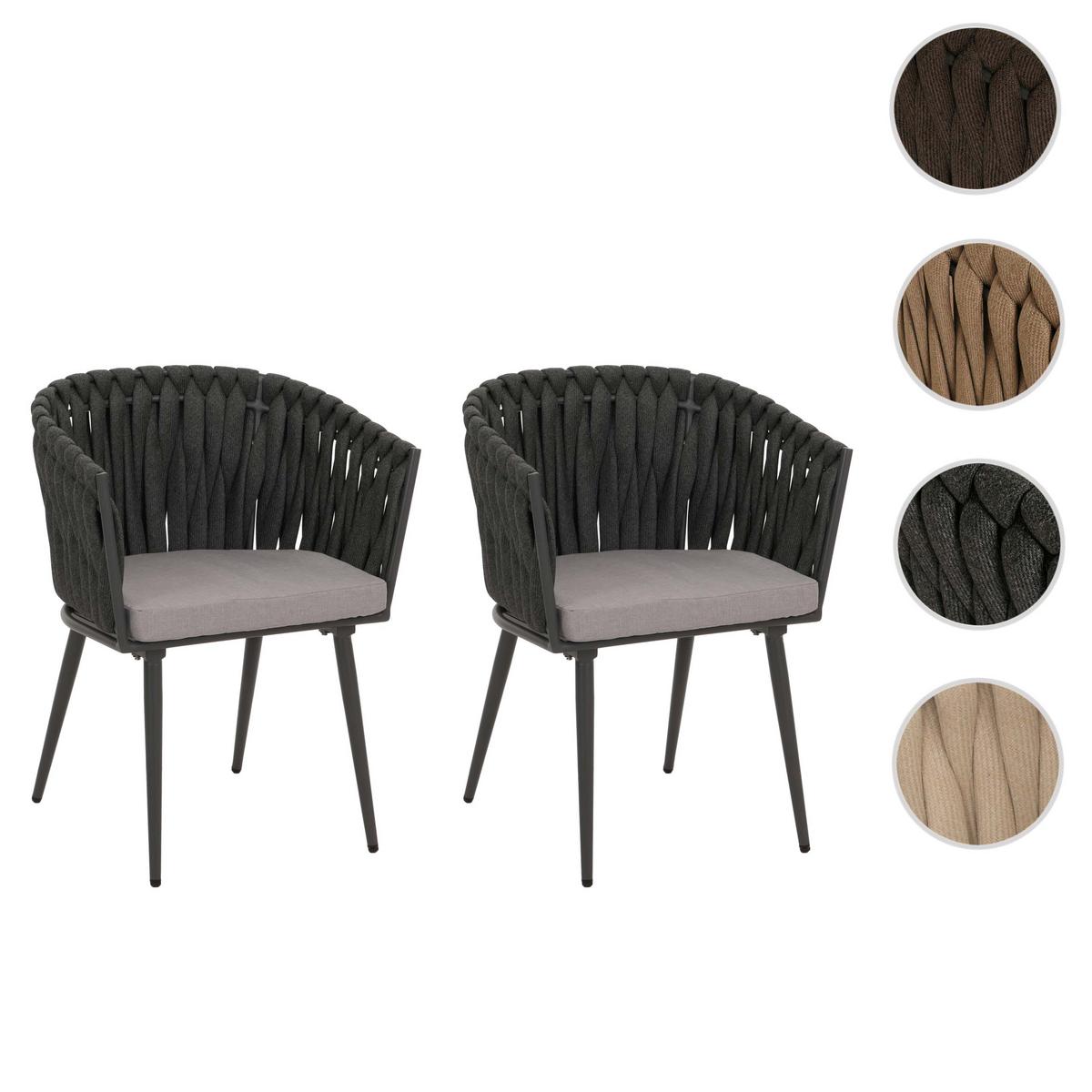 GARTENSTUHL Dunkelgrau - Dunkelgrau, Textil (61/82/57cm) - MCW