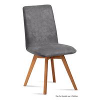 ESSZIMMERSTUHL (6er-Set) Dilga 47x92x60 Schwarz/Grau - Eichefarben/Grau, Kunststoff (60/92/47cm) - 58aufmkessel