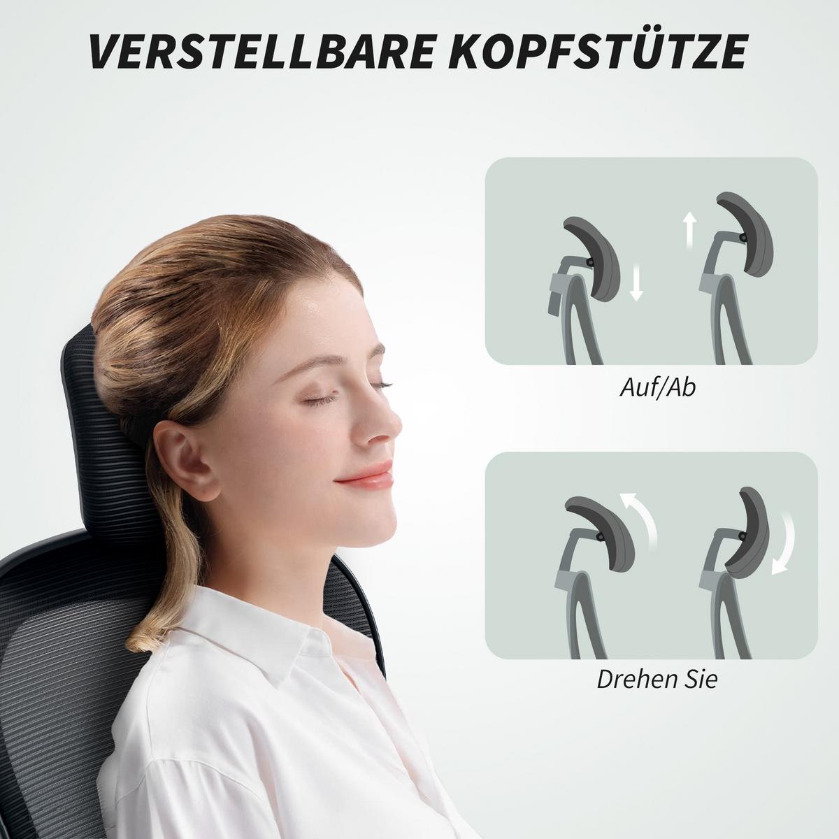 BÜROSTUHL Ergonomischer Schreibtischstuhl mit Hochklappbaren Armlehnen Schwarz - Schwarz, Kunststoff/Textil (63/125/64cm) - HOMCOM