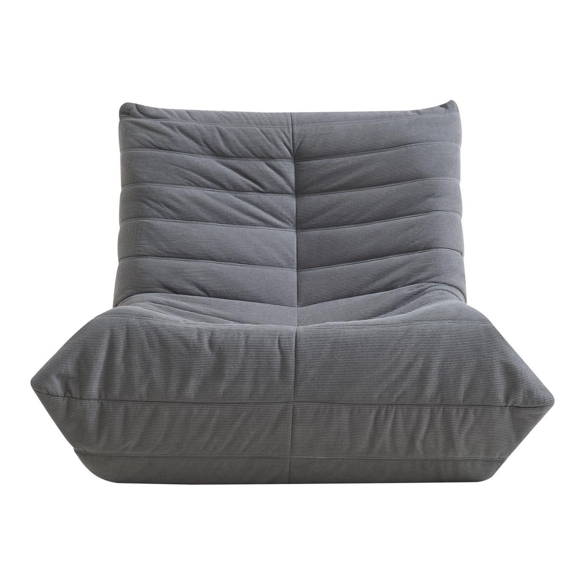BODENSESSEL Kodsø - Grau, Textil (90/75/100cm) - [en.casa]