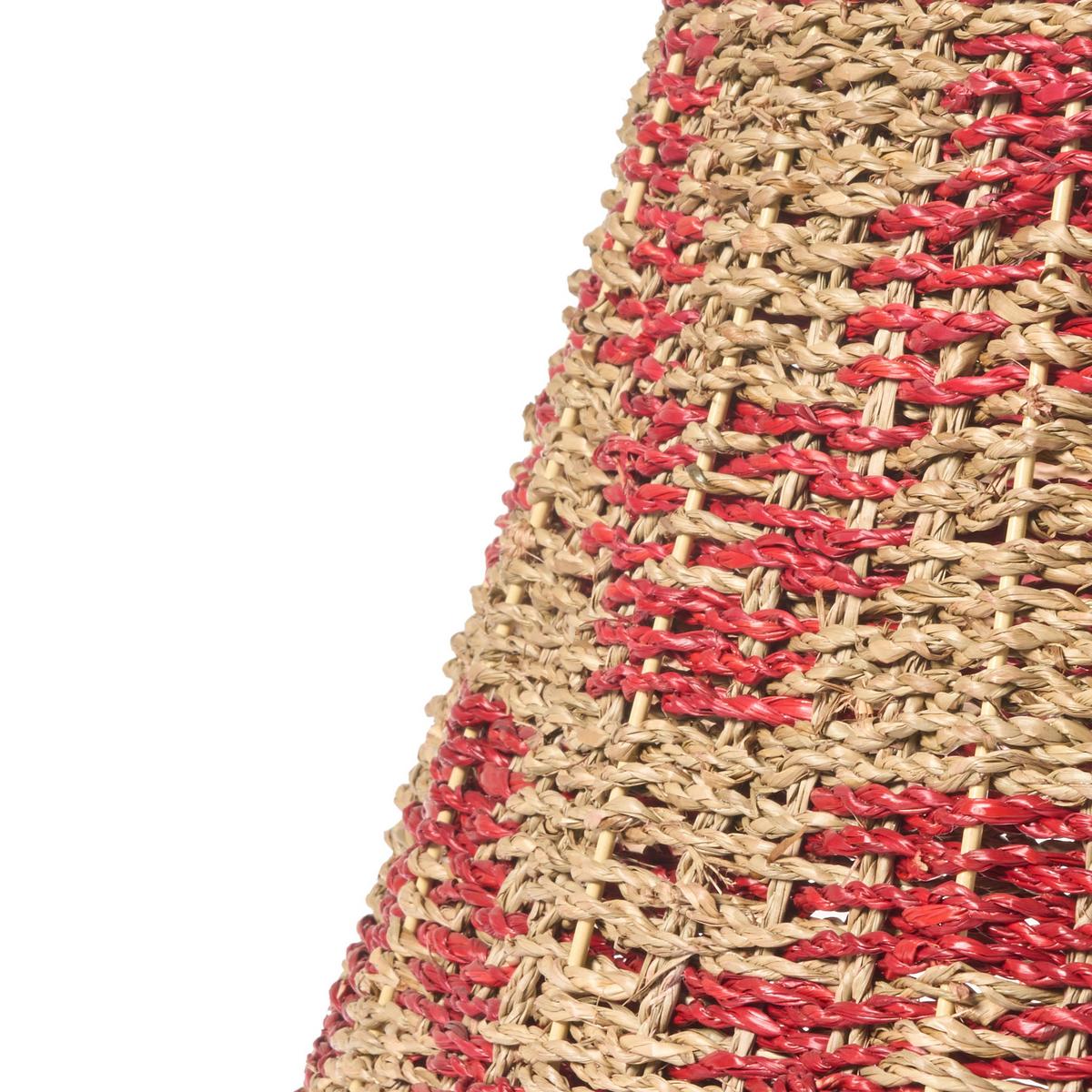 WEIHNACHTSBAUMKRAGEN 28 cm Naturfarben Glace - Naturfarben, Naturmaterialien (28cm) - Beliani