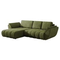 ECKSOFA Faro - Schwarz/Grün, Holz/Kunststoff (283/195cm) - MIRJAN24