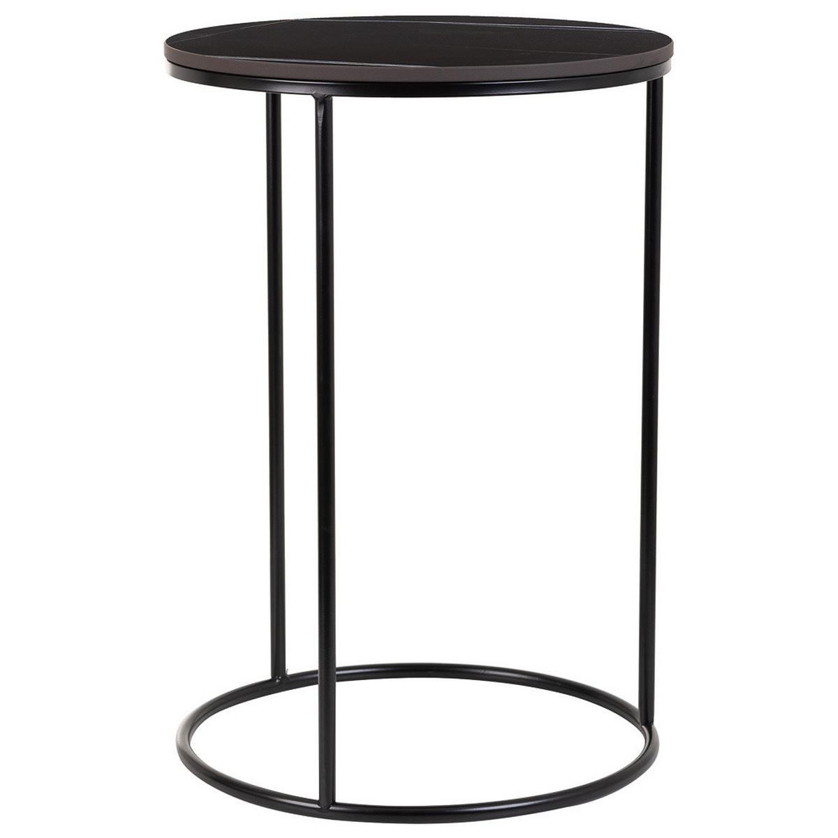 TISCH aus Metall, schwarz, 29x46x34cm - Schwarz, Metall (39/39/57cm) - Wanderlust
