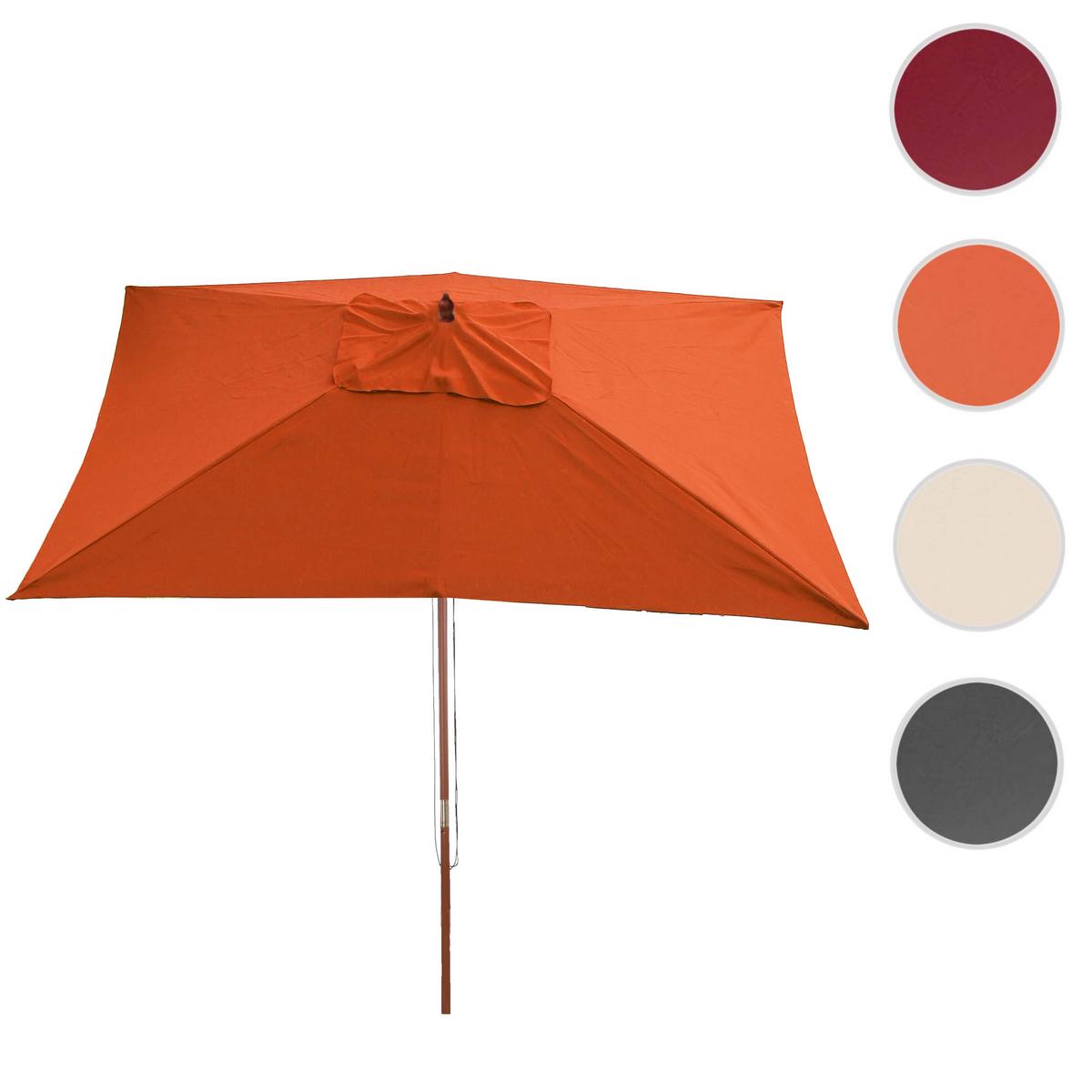 SONNENSCHIRM Orange - Orange, Holz (300/200cm) - MCW
