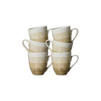KAFFEEBECHER Trio Creme 320 ml 6er Set - Creme, Keramik (0.32L) - Ritzenhoff Breker