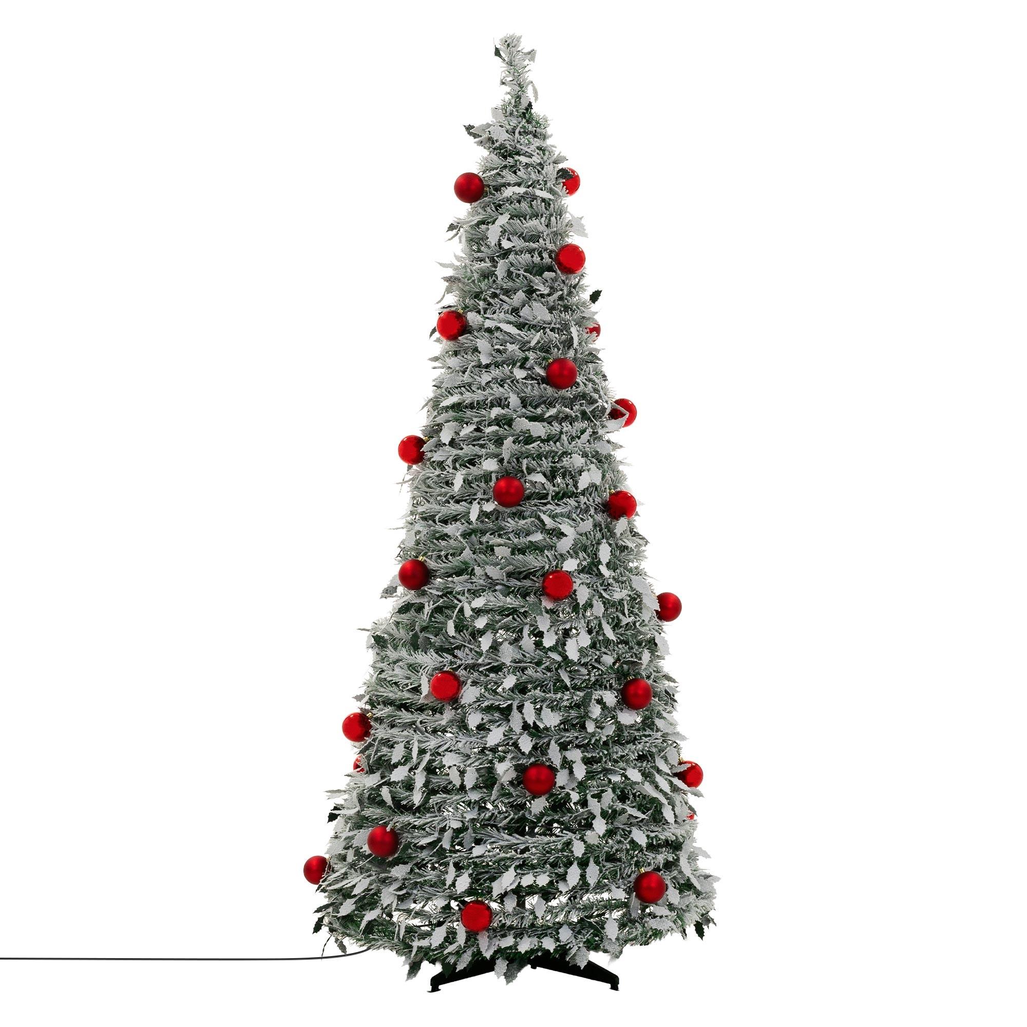 WEIHNACHTSBAUM künstlich Pop Up 180 cm faltbar Weihnachtsdeko inkl. LED Lichterkette - Multicolor, Kunststoff (70/180cm) - ECD-Germany