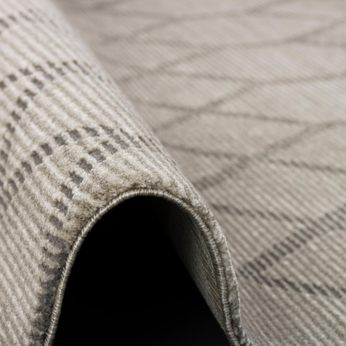 VENEZIA LUXUS DESIGNER TEPPICH RAUTEN - Grau, Textil (200/290cm) - Pergamon