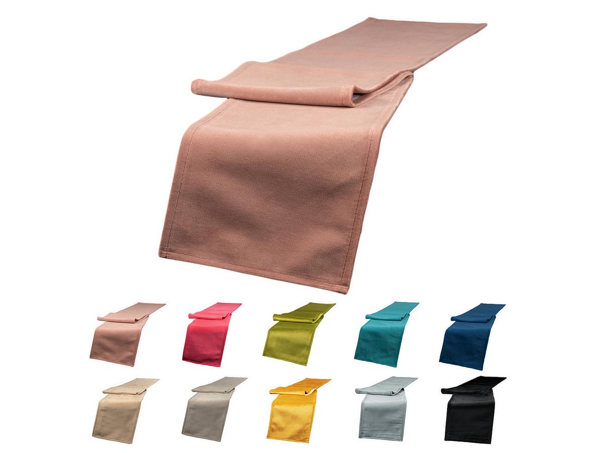 TISCHBAND Samt&Sonders altrosa 140/18 cm - Altrosa, Textil (18/140cm) - beties Heimtextil