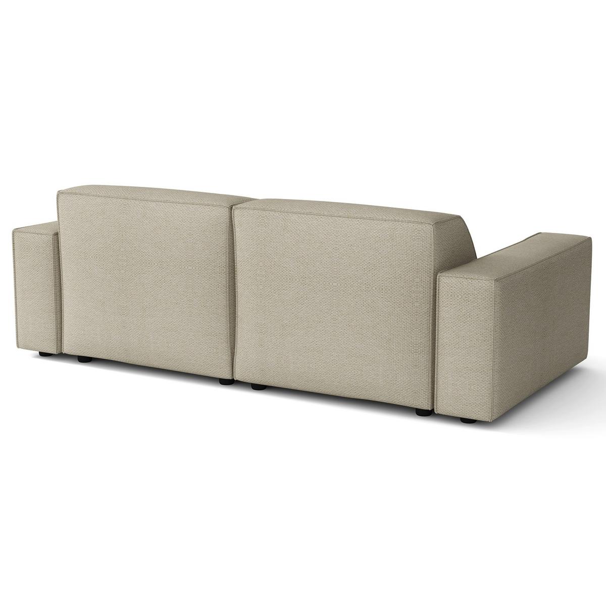 ECKSOFA Sellmo 210 cm - Taupe/Schwarz, Kunststoff/Textil (210/166cm) - Selsey