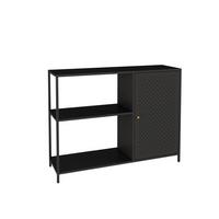 SIDEBOARD Viitasaari - Schwarz, Metall (100/75/30cm) - [en.casa]