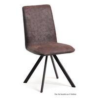 ESSZIMMERSTUHL (6er-Set) Datja 47x92x60 Schwarz/Braun - Schwarz/Braun, Kunststoff (60/92/47cm) - 58aufmkessel