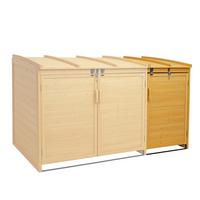 MÜLLTONNENBOX ERWEITERUNG Braun - Braun, Holz (68/120/104cm) - MCW