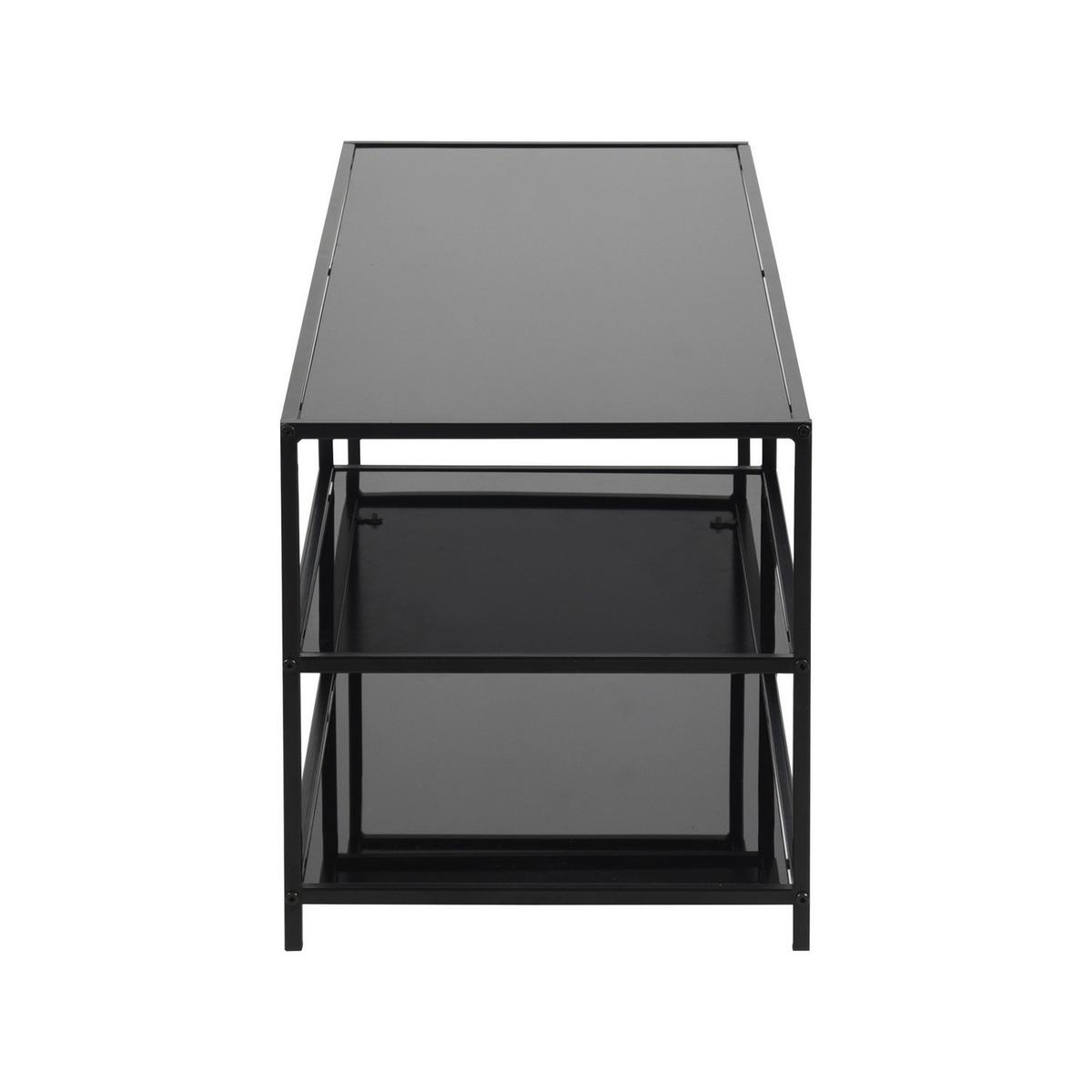 COUCHTISCH rechteckig Glas - Sonoma Eiche, Glas/Metall (110/40/42cm) - Urban Meuble
