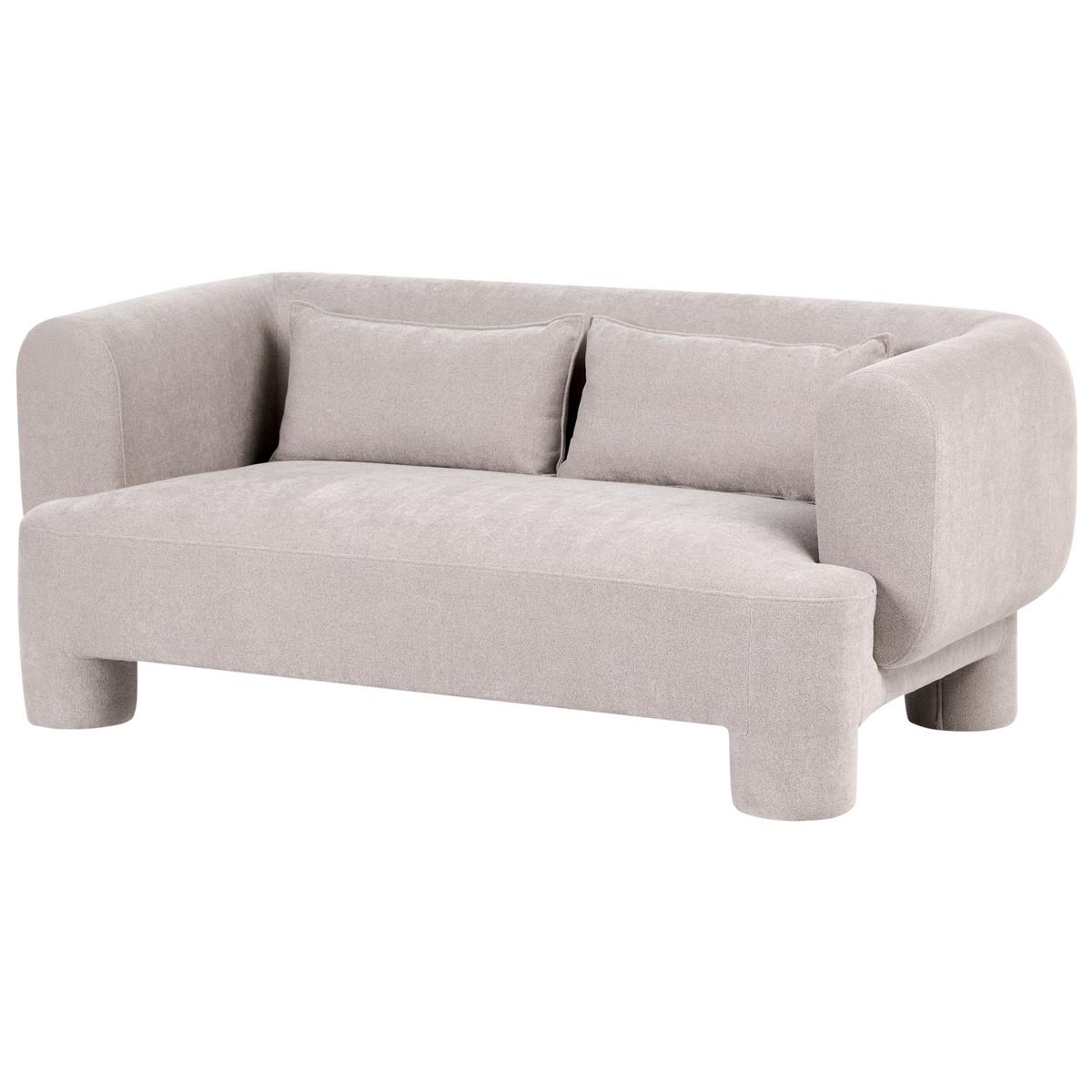 SOFA-SET 6-Sitzer Stoff Beige Hogbo - Beige, Textil (180/73/93cm) - Beliani