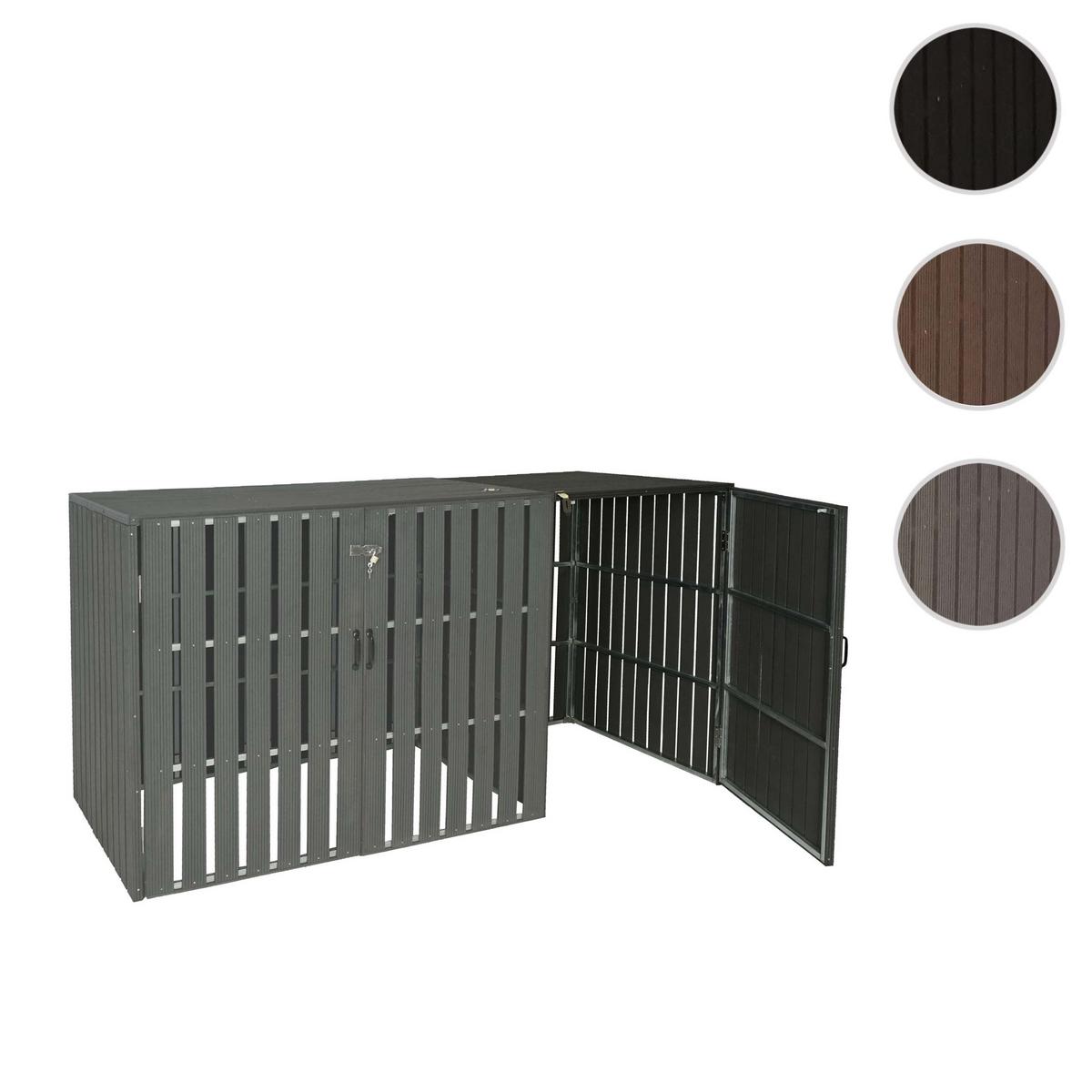 MÜLLTONNENBOX ERWEITERUNG Anthrazit - Anthrazit, Metall (76/115/100cm) - MCW