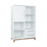 STANDREGAL Lina Soft-Close und Türdämpfung Weiß/Walnuss - Walnussfarben/Weiß, Holz/Holzwerkstoff (114/166/51cm) - arthur berndt
