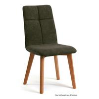 ESSZIMMERSTUHL (8er-Set) Dillian 47x92x60 Eiche geölt/Khaki - Dunkelgrün/Eichefarben, Kunststoff (60/92/47cm) - 58aufmkessel