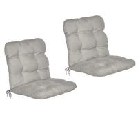 NIEDERLEHNERAUFLAGE Flair NL 100/50/8cm Hellgrau (6tlg) - Hellgrau, Textil (50/8/100cm) - Beautissu 