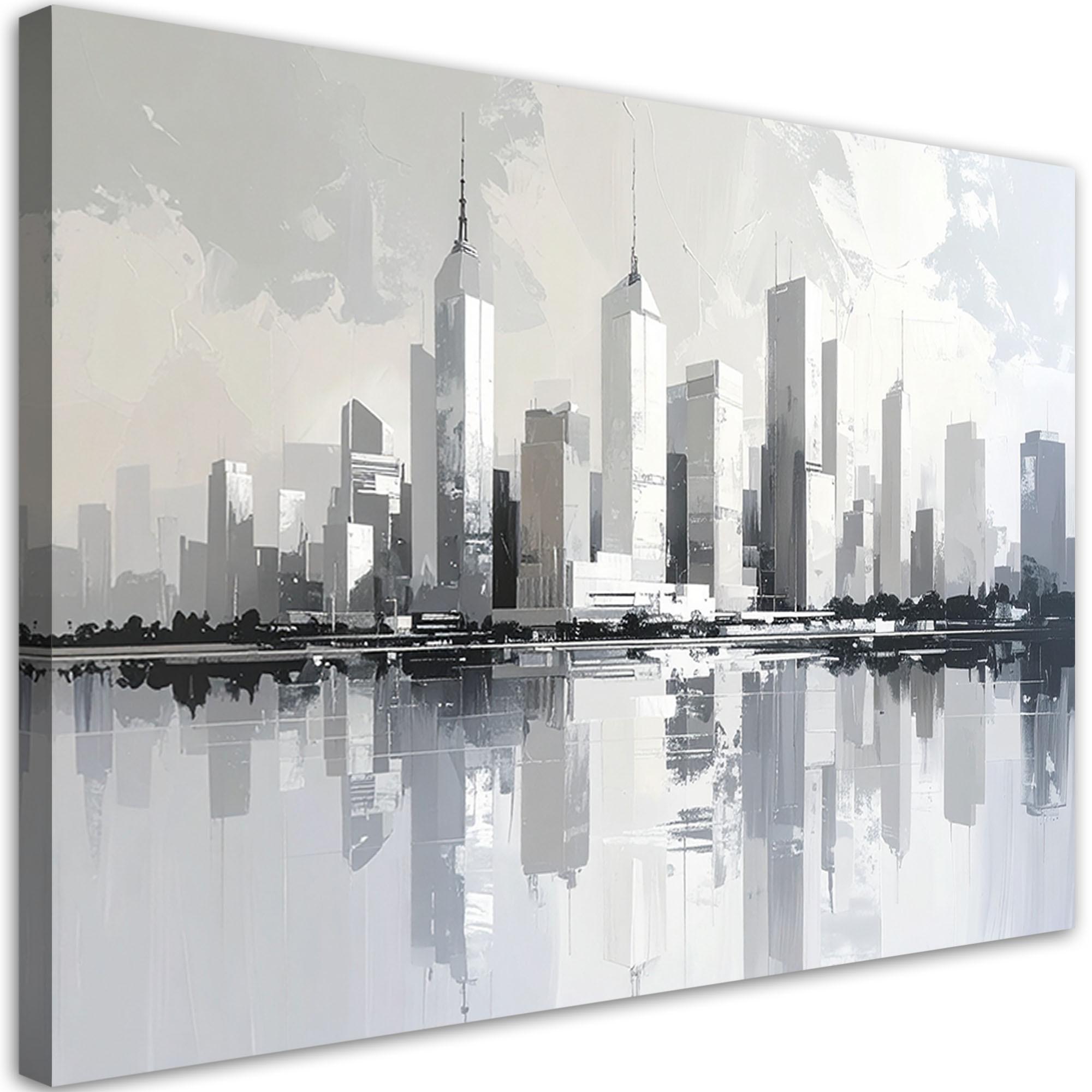 LEINWANDBILD Städte & Architektur 30x20cm - Weiß, Textil (30/20cm) - Feeby
