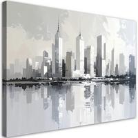 LEINWANDBILD Städte & Architektur 30x20cm - Weiß, Textil (30/20cm) - Feeby