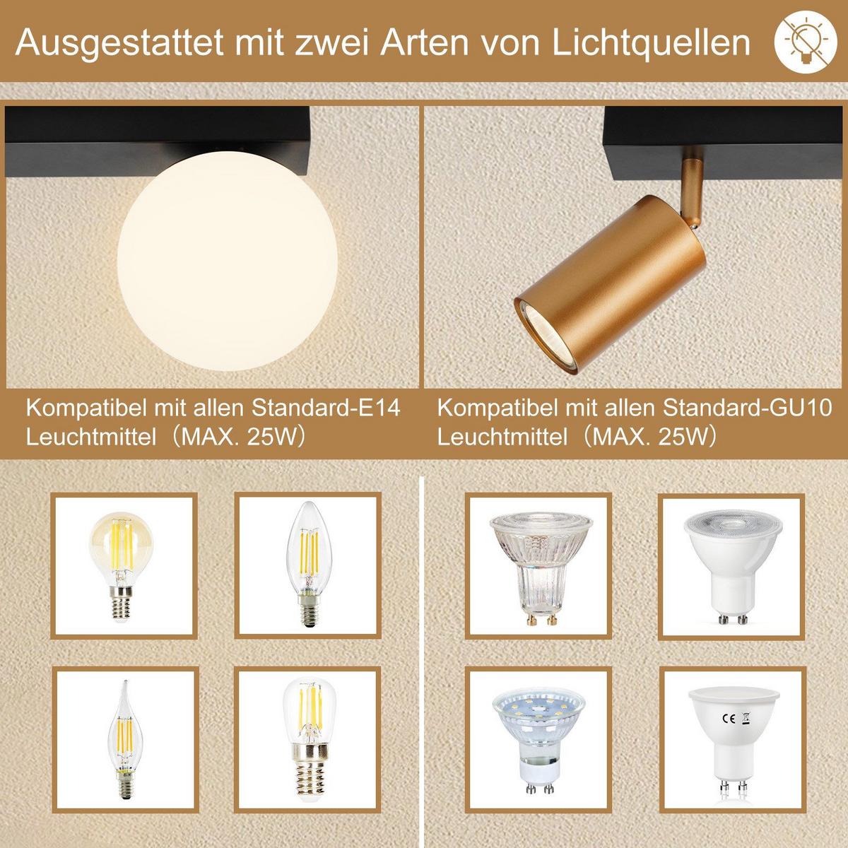 DECKENSTRAHLER Ellis 1-flammig 25/13/17.5cm - Schwarz, Metall (25/13/17.5cm) - Nettlife