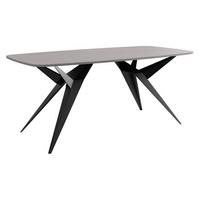 ESSTISCH ausziehbar Axis - Hellgrau/Schwarz, Holzwerkstoff/Metall (90/160/76cm) - MIRJAN24
