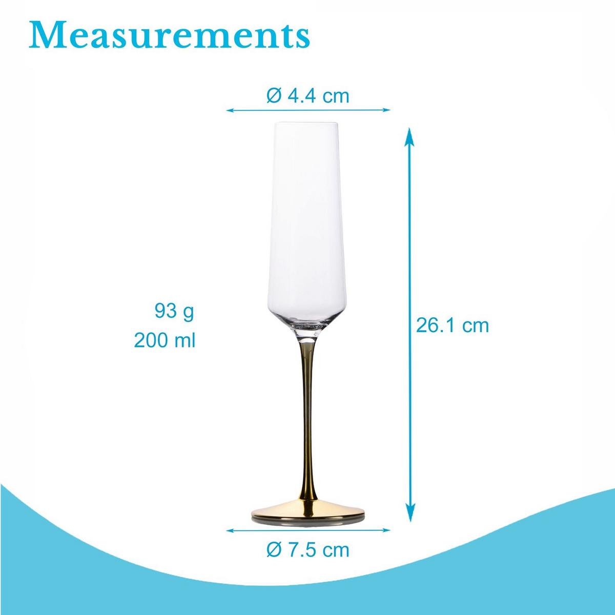 SEKTGLAS SET 200 ml (6-tlg) - Transparent, Glas (0.2L) - Intirilife